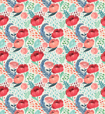 Rolgordijn voor het raam Papaver