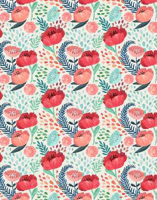 Rolgordijn voor het raam Papaver