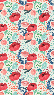 Rolgordijn voor het raam Papaver