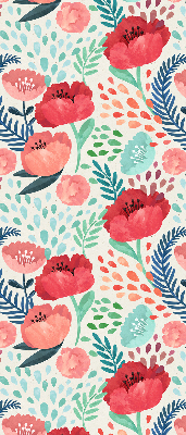 Rolgordijn voor het raam Papaver