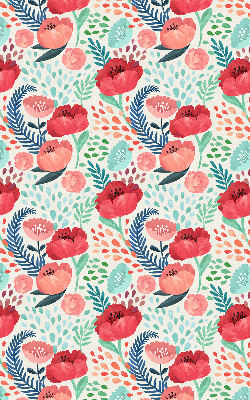 Rolgordijn voor het raam Papaver