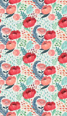 Rolgordijn voor het raam Papaver