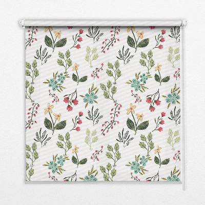 Rolgordijn voor het raam Planten