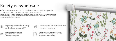 Rolgordijn voor het raam Planten