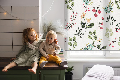 Rolgordijn voor het raam Planten