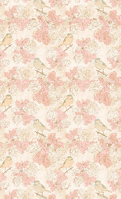 Rolgordijn verduisterend Vogels tussen de bloemen