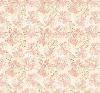 Rolgordijn verduisterend Vogels tussen de bloemen