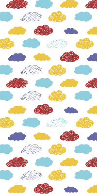 Rolgordijn verduisterend Kleurrijke wolken