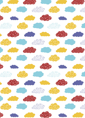 Rolgordijn verduisterend Kleurrijke wolken