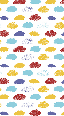 Rolgordijn verduisterend Kleurrijke wolken