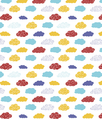 Rolgordijn verduisterend Kleurrijke wolken