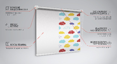 Rolgordijn verduisterend Kleurrijke wolken