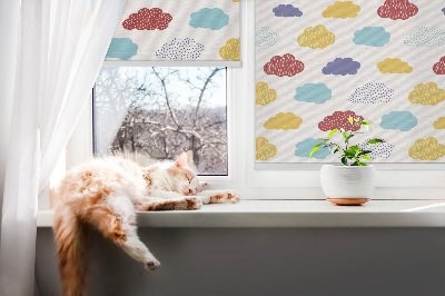 Rolgordijn verduisterend Kleurrijke wolken