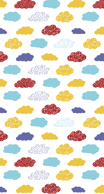 Rolgordijn verduisterend Kleurrijke wolken