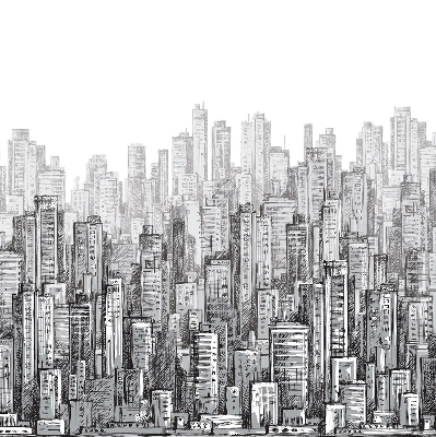 Rolgordijn verduisterend Stad