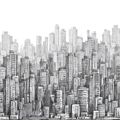 Rolgordijn verduisterend Stad