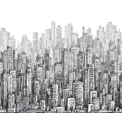 Rolgordijn verduisterend Stad