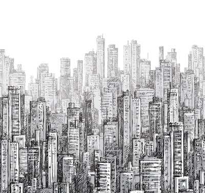 Rolgordijn verduisterend Stad