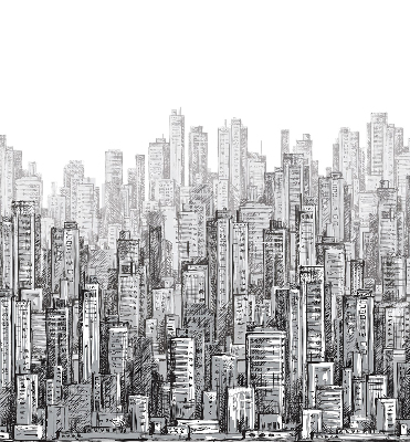 Rolgordijn verduisterend Stad