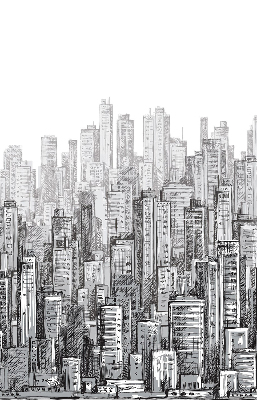 Rolgordijn verduisterend Stad