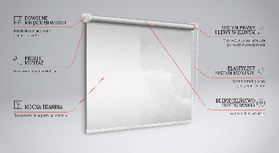 Rolgordijn voor het raam Grijze lucht