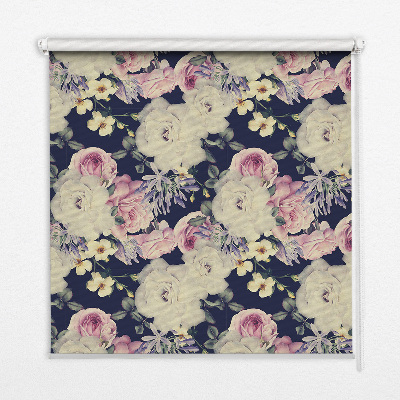 Rolgordijn voor het raam Rozen