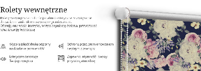 Rolgordijn voor het raam Rozen