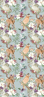 Rolgordijn voor het raam Reeën en konijnen