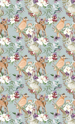 Rolgordijn voor het raam Reeën en konijnen