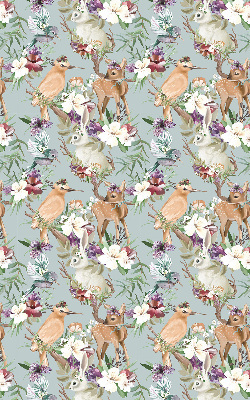 Rolgordijn voor het raam Reeën en konijnen