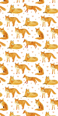 Rolgordijn voor het raam Vossen