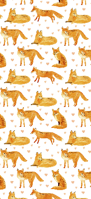 Rolgordijn voor het raam Vossen