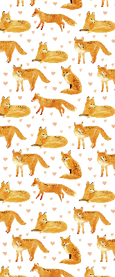 Rolgordijn voor het raam Vossen