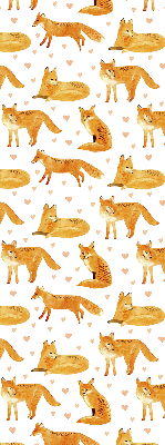 Rolgordijn voor het raam Vossen