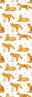 Rolgordijn voor het raam Vossen