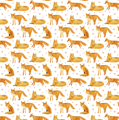 Rolgordijn voor het raam Vossen