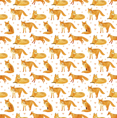 Rolgordijn voor het raam Vossen