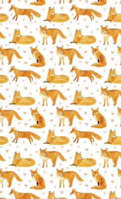 Rolgordijn voor het raam Vossen