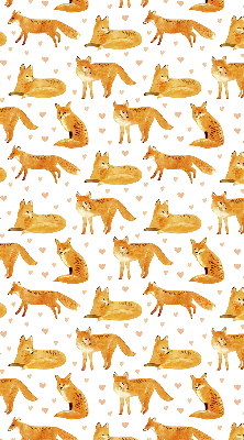 Rolgordijn voor het raam Vossen