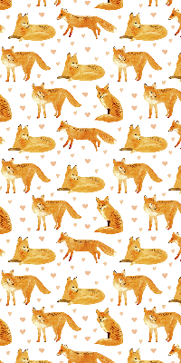 Rolgordijn voor het raam Vossen