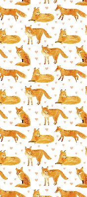 Rolgordijn voor het raam Vossen