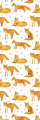 Rolgordijn voor het raam Vossen