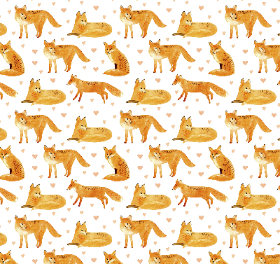 Rolgordijn voor het raam Vossen