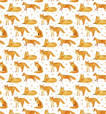 Rolgordijn voor het raam Vossen