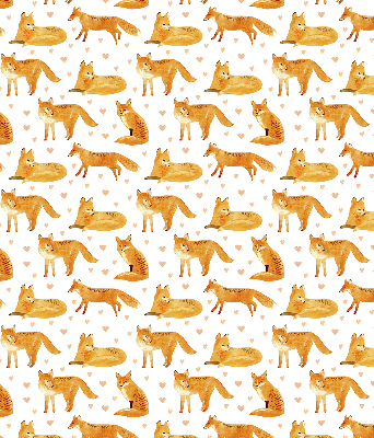 Rolgordijn voor het raam Vossen