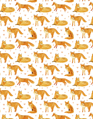 Rolgordijn voor het raam Vossen