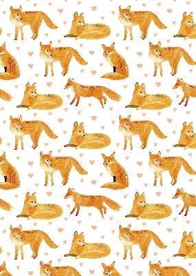 Rolgordijn voor het raam Vossen