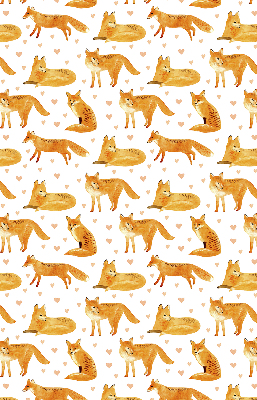 Rolgordijn voor het raam Vossen