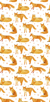 Rolgordijn voor het raam Vossen