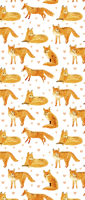 Rolgordijn voor het raam Vossen